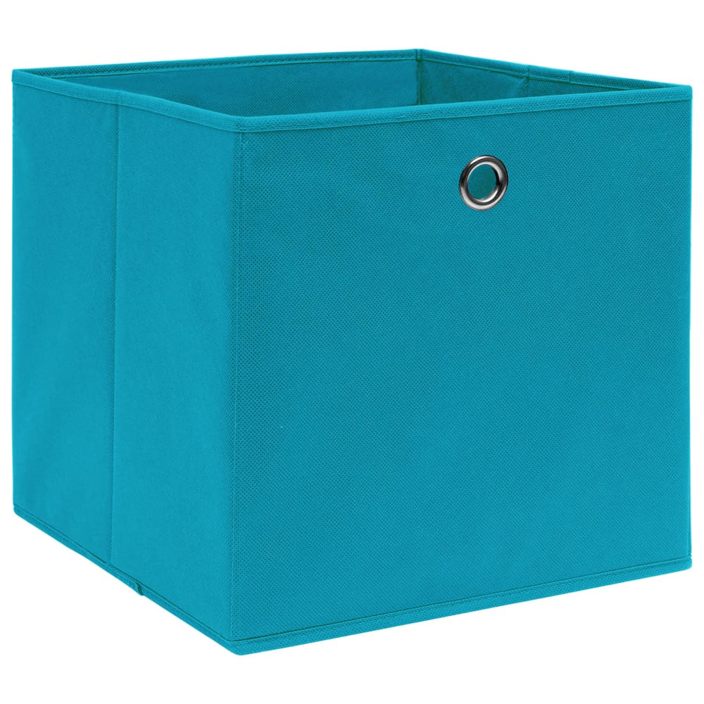 Aufbewahrungsboxen Babyblau 28x28x28 cm, 10er-Set