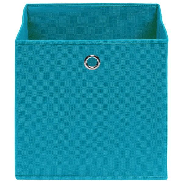 Aufbewahrungsboxen Babyblau 28x28x28 cm, 10er-Set
