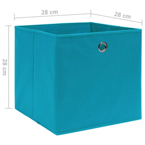 Aufbewahrungsboxen Babyblau 28x28x28 cm, 10er-Set