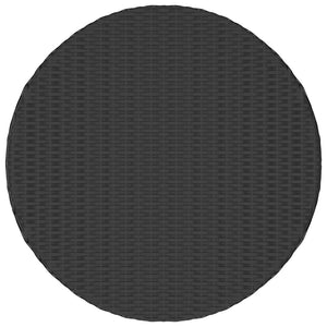 Gartentisch Schwarz 70x70x73 cm Poly Rattan