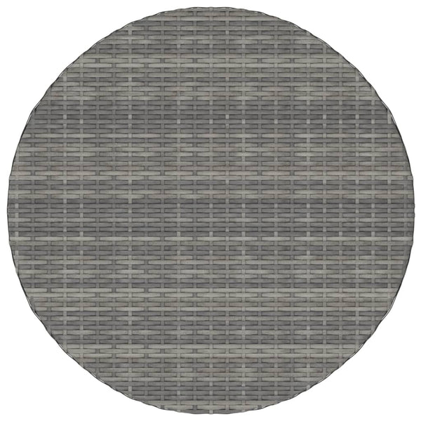 Gartentisch Grau 70x70x73 cm Poly Rattan