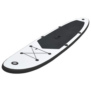 Aufblasbares SUP Board Set Schwarz-Weiß