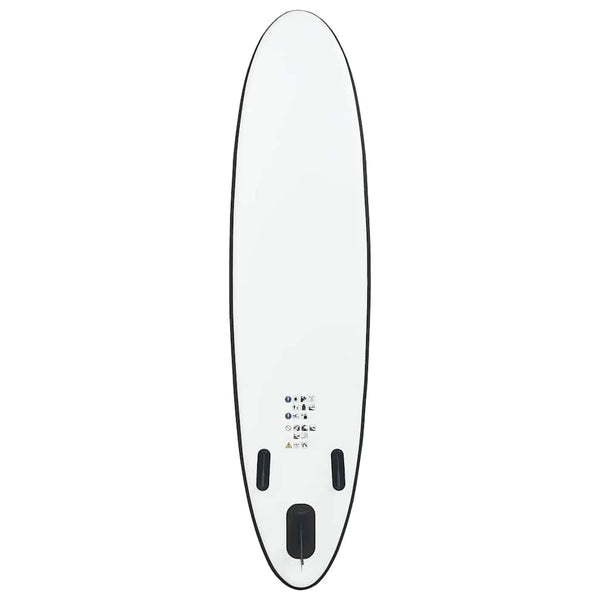 Aufblasbares SUP Board Set Schwarz-Weiß
