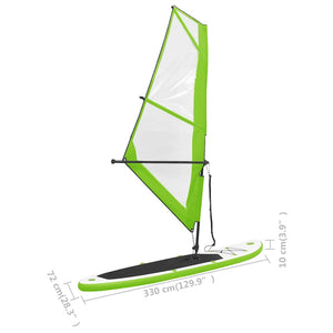 Aufblasbares SUP-Board mit Segel