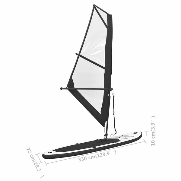 Aufblasbares SUP Paddle Board mit Segel