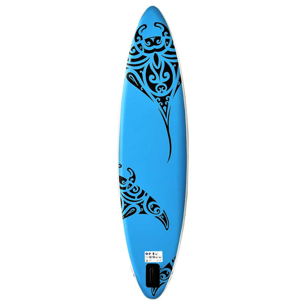 Aufblasbares Stand-Up-Paddle-Board Set Blau 305cm
