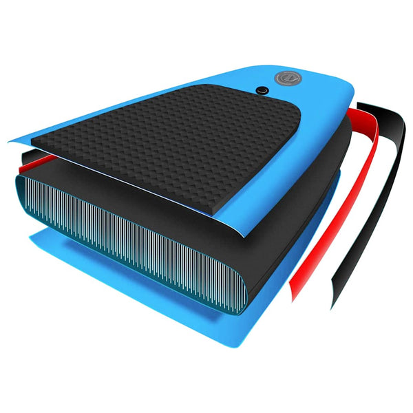 Aufblasbares Stand-Up-Paddle-Board Set Blau 305cm