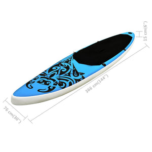 Aufblasbares SUP Board Set 366cm Blau