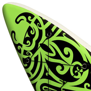 Aufblasbares Stand-Up-Paddle-Board Set Grün 320cm