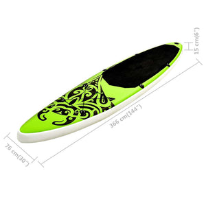 Aufblasbares SUP Board Set 366cm Grün