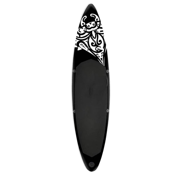 Aufblasbares SUP Board Set 305 cm Schwarz