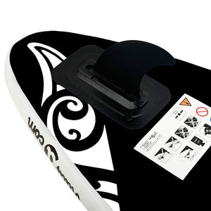 Aufblasbares SUP Board Set 305 cm Schwarz