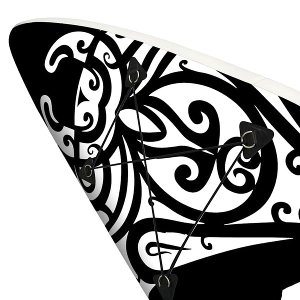 Aufblasbares SUP Board Set 305 cm Schwarz