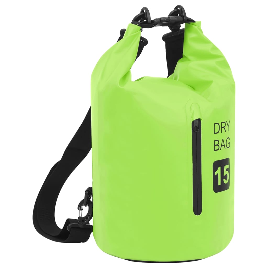 15L Wasserdichter Packsack Grün