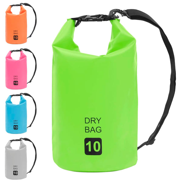 10L Green Waterproof Dry Bag