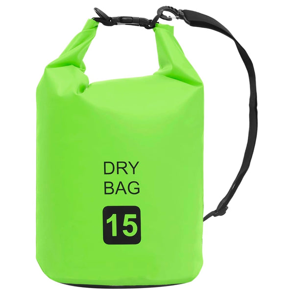 15L wasserdichter Packsack, Grün