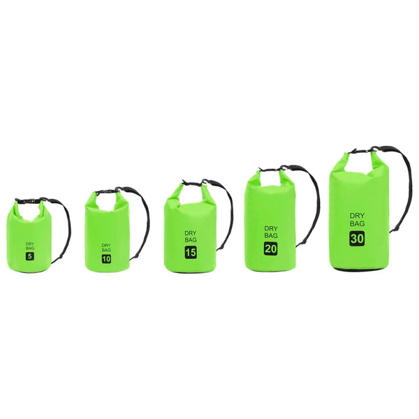 15L wasserdichter Packsack, Grün