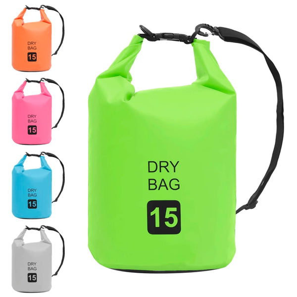 15L wasserdichter Packsack, Grün