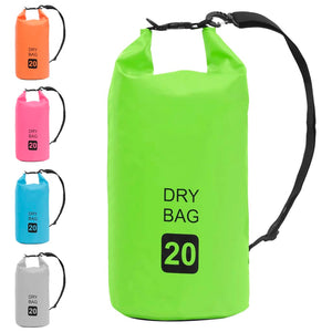 vidaXL Sac étanche vert 20 L PVC