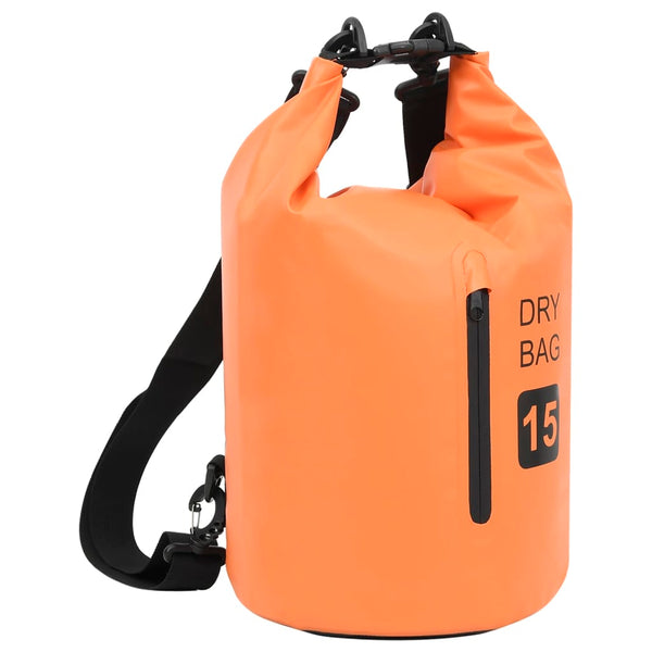 Wasserdichte PVC-Trockentasche Orange 15L