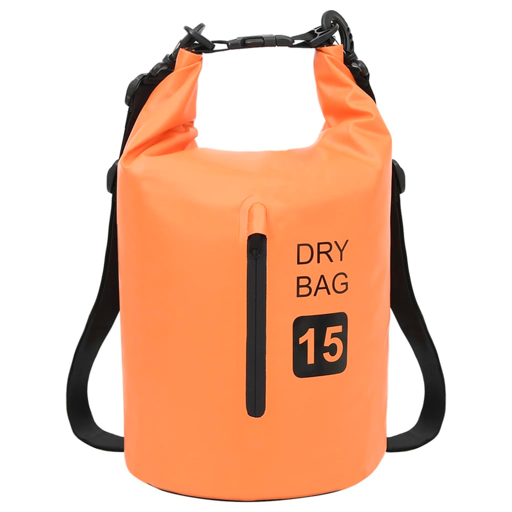 Wasserdichte PVC-Trockentasche Orange 15L