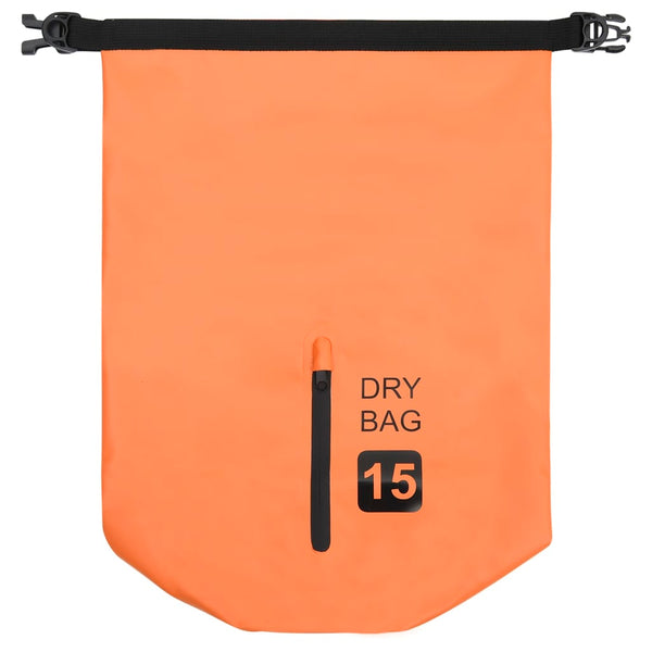 Wasserdichte PVC-Trockentasche Orange 15L