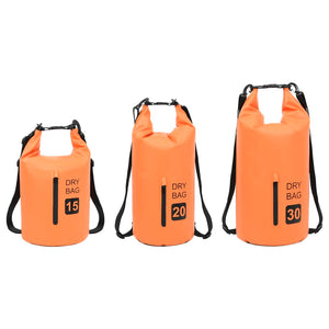 Wasserdichte PVC-Trockentasche Orange 15L
