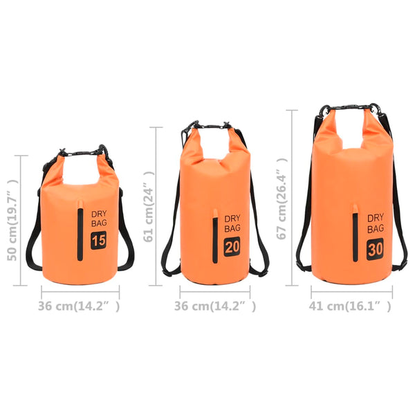 Wasserdichter Packsack Orange 20L