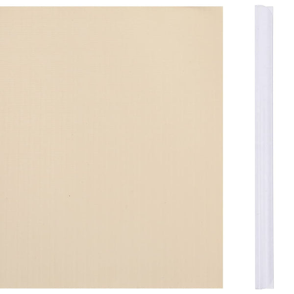 Garten-Sichtschutz 4 Stk. PVC 35x0,19 m Creme