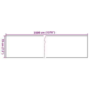 Garten-Sichtschutz 4 Stk. PVC 35x0,19 m Creme