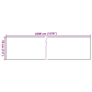 Garten-Sichtschutz PVC 35x0,19 m Weiß