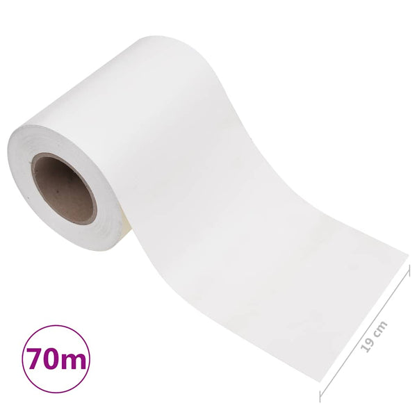 Garten-Sichtschutz PVC 70x0,19 m Weiß