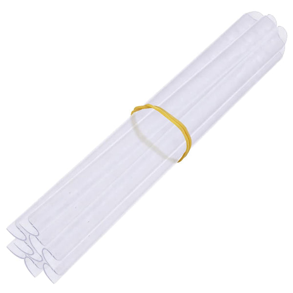 Garten-Sichtschutz 4 Stk. PVC 35x0,19 m Weiß