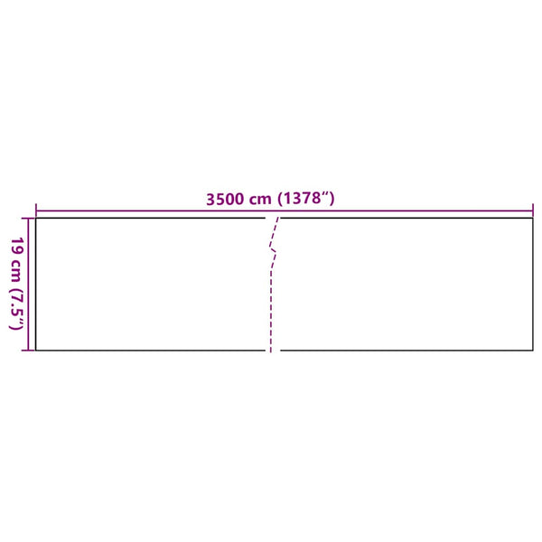 Garten-Sichtschutz 4 Stk. PVC 35x0,19 m Weiß