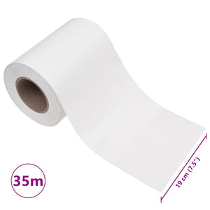 Garten-Sichtschutz 4 Stk. PVC 35x0,19 m Weiß