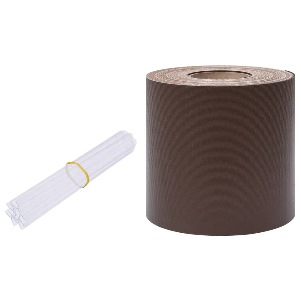 Garten-Sichtschutz PVC 35x0,19 m Braun