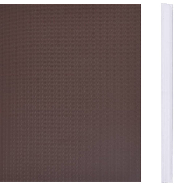 Garten-Sichtschutz PVC 35x0,19 m Braun
