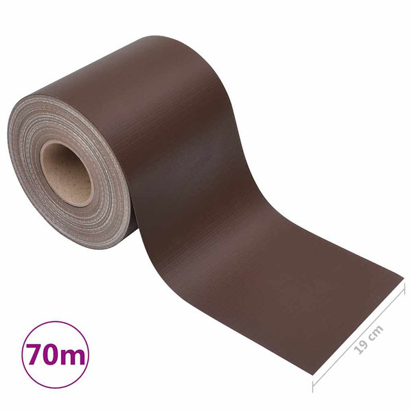 Garten-Sichtschutz PVC 70x0,19 m Braun