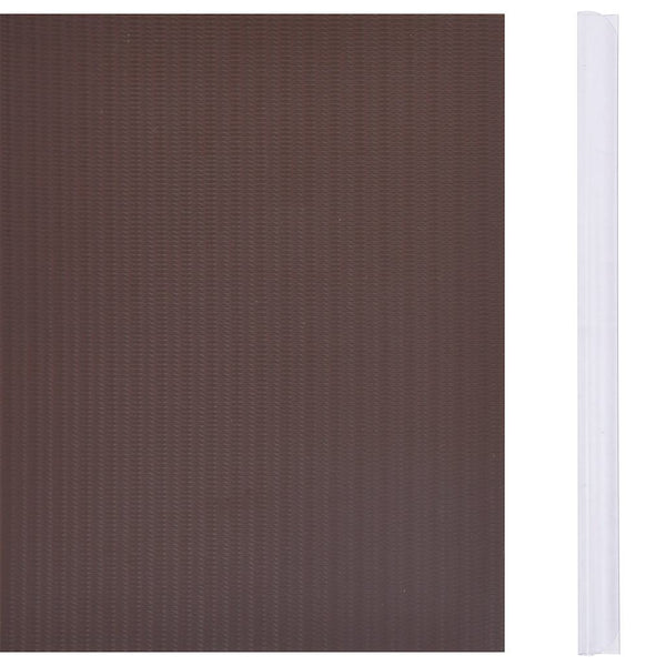 Garten-Sichtschutz 4 Stk. PVC 35x0,19 m Braun