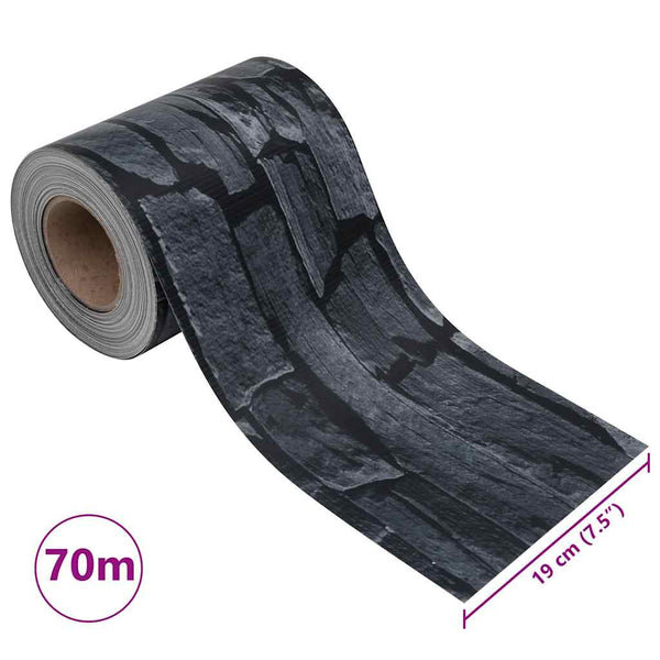 Garten-Sichtschutz PVC 70x0,19 m Grau