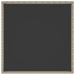 Gartentisch Beige 90x90x75 cm Poly Rattan