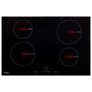 Induktionskochfeld 4 Platten 77cm 7000W