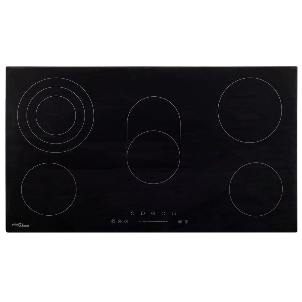 vidaXL Ceramic Hob with 5 Plates Touch Control 77 cm 8500 W