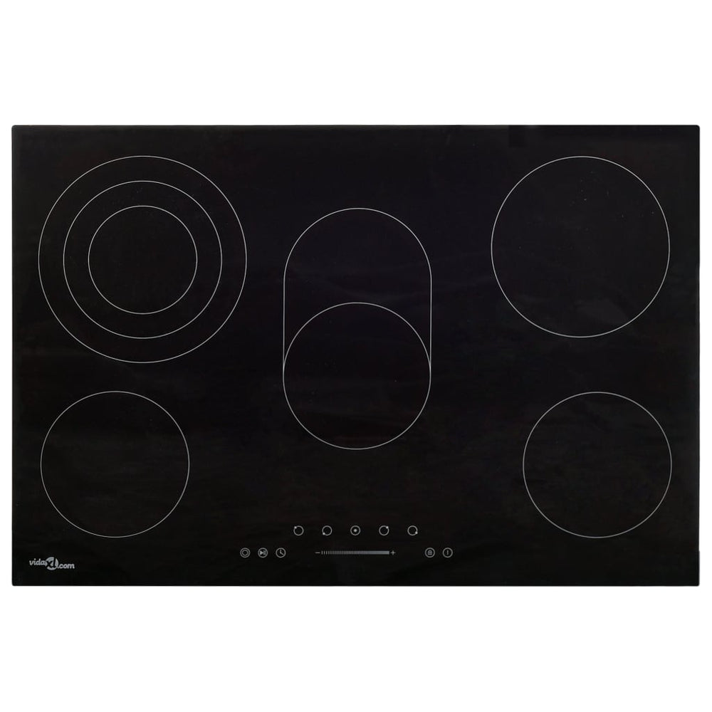 vidaXL Ceramic Hob with 5 Plates Touch Control 90cm 8500 W