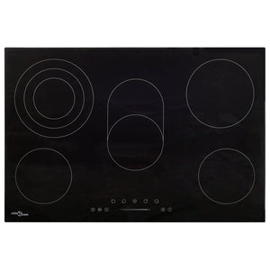 Glaskeramik Kochfeld 90cm, 5 Platten, Touch Control