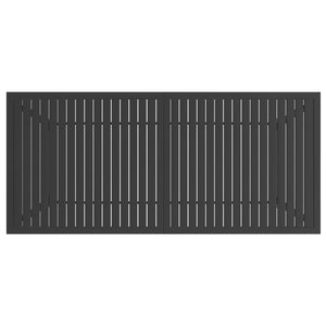 Gartentisch Anthrazit 190x80x72 cm Stahl