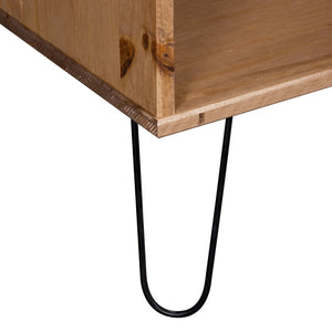 vidaXL Table basse New York Bois massif de pin naturel