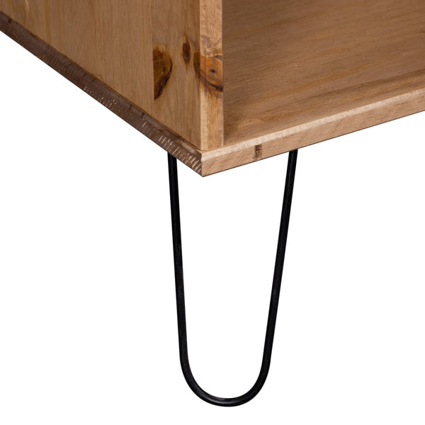 vidaXL Table basse New York Bois massif de pin naturel
