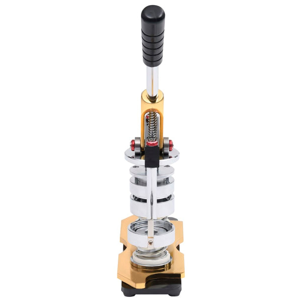 Buttonmaschine mit 500 Button-Teilen 37 mm Drehstanze