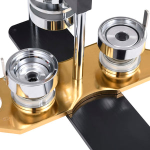 Buttonmaschine mit 500 Button-Teilen 37 mm Drehstanze